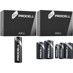 Duracell PROCELL AA LR6 Standard Batteries 3016mAh - Pack of 10 | Long-lasting Power & Reliability